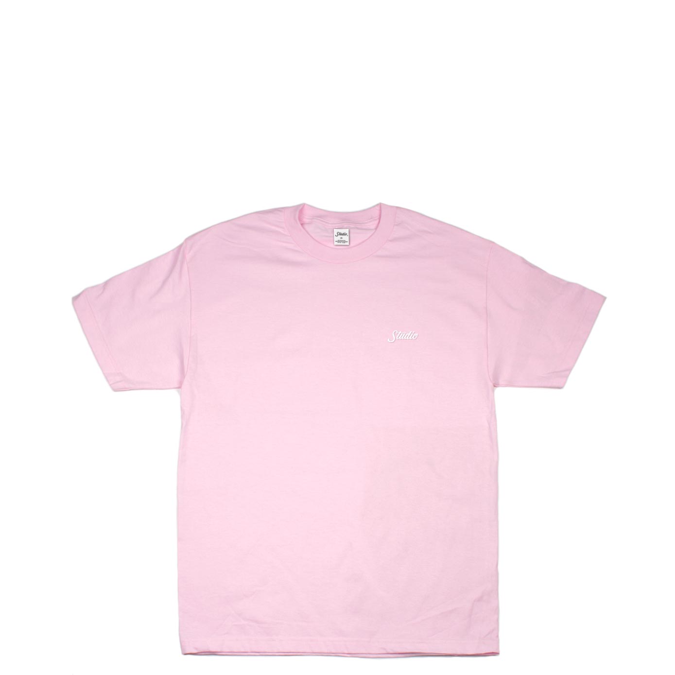 Studio Small Script Tee, light pink - Tiki Room Skateboards - 1