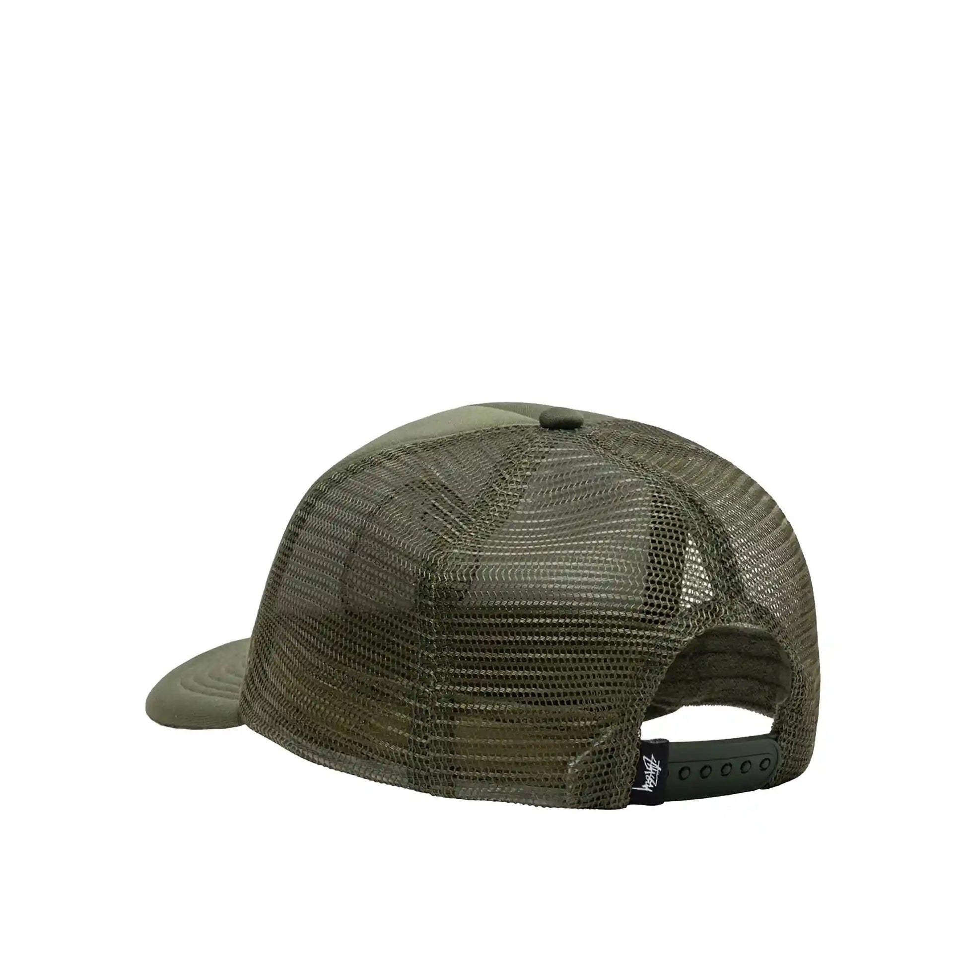 Stussy 8 Ball Trucker Cap, olive - Tiki Room Skateboards - 3