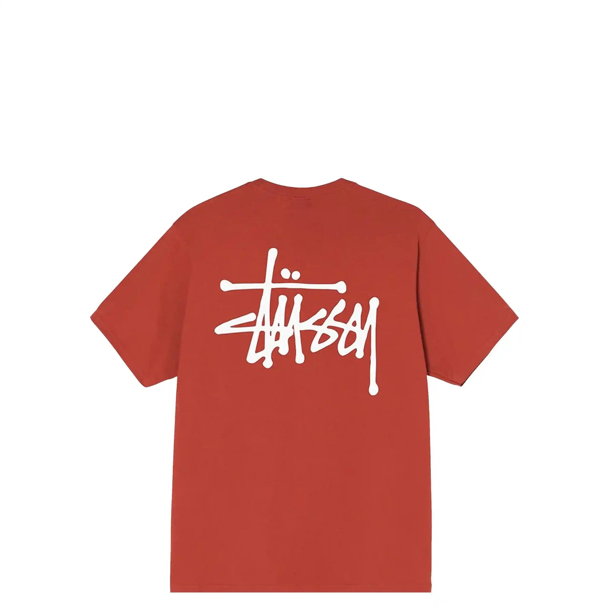 Stussy Basic Stussy Tee, brick - Tiki Room Skateboards