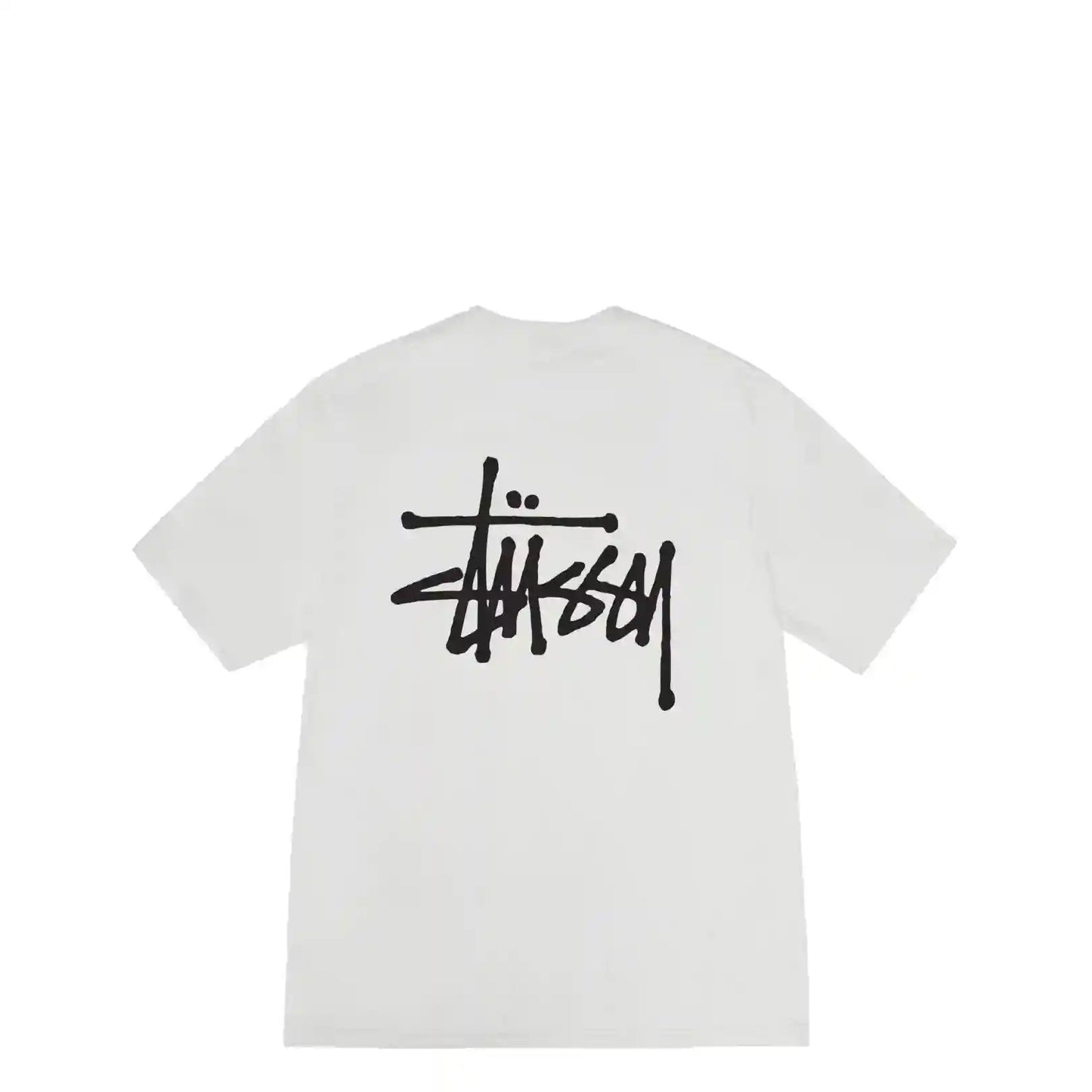 Stussy Basic Stussy Tee, fog - Tiki Room Skateboards - 1