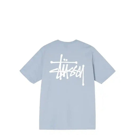 Stussy Basic Stussy Tee, steel - Tiki Room Skateboards - 1