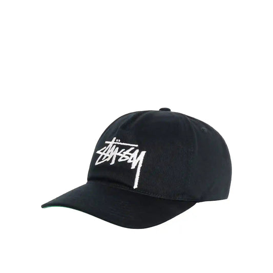 Stussy Big Stock Cap, black - Tiki Room Skateboards - 1