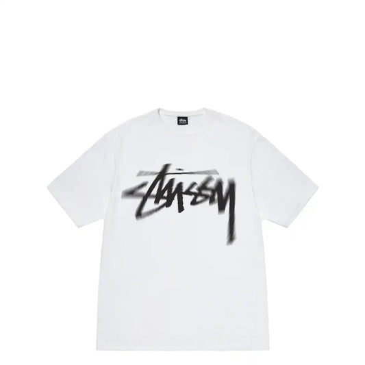 Stussy Dizzy Stock Tee, white - Tiki Room Skateboards - 1