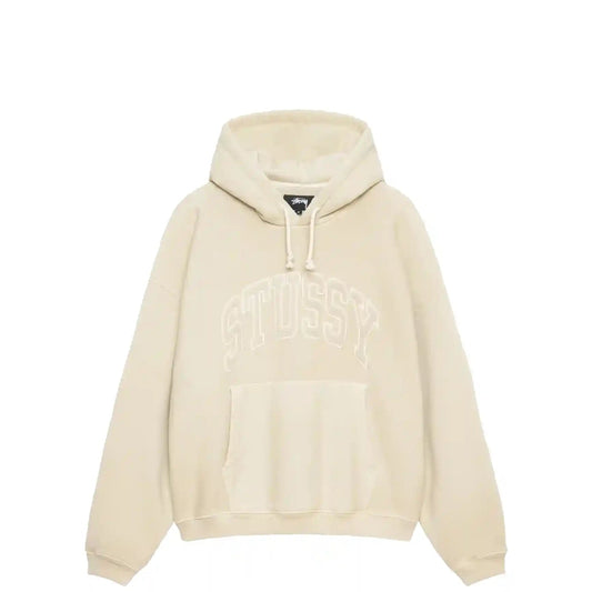 Stussy Embroidered Relaxed Hood, sand - Tiki Room Skateboards - 1