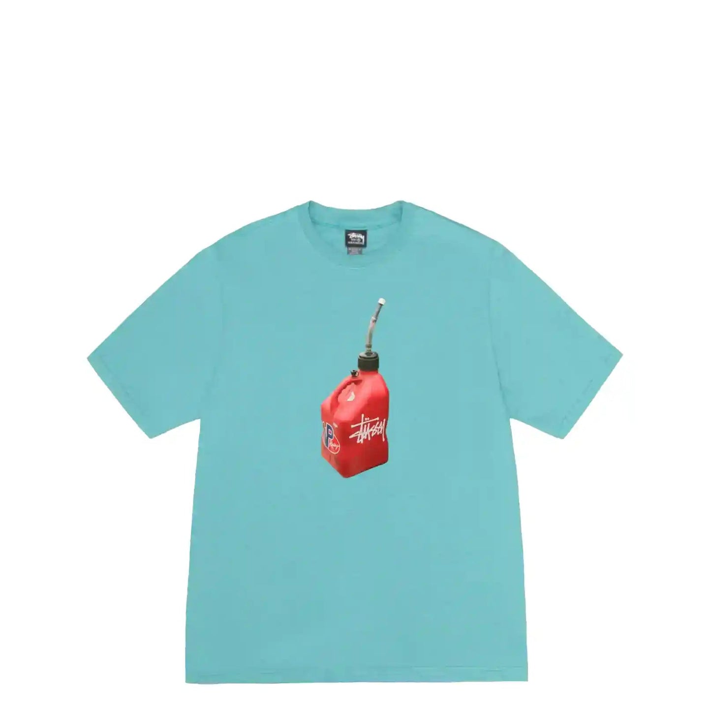 Stussy Fueled Tee, ocean - Tiki Room Skateboards - 1