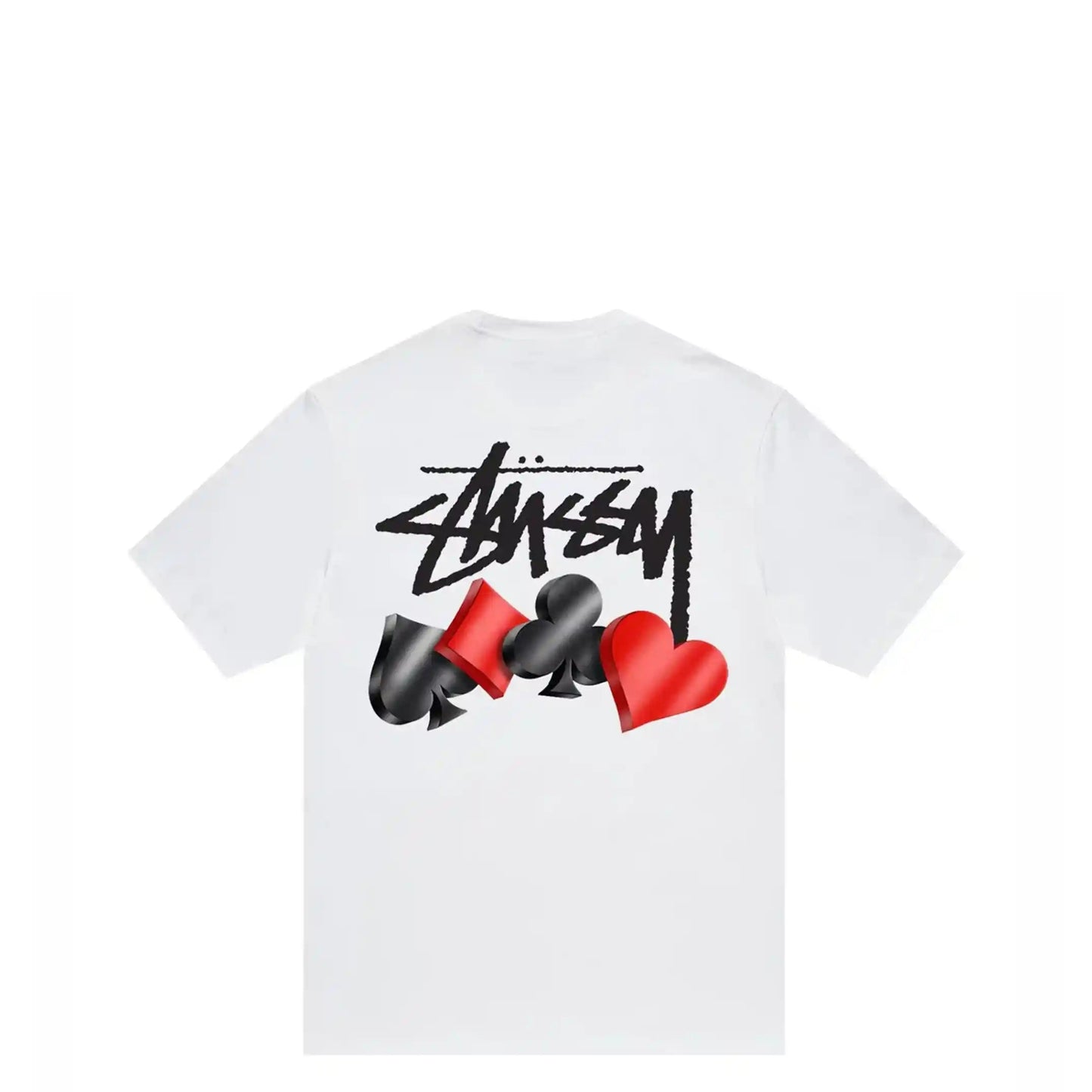 Stussy Suits Tee, white - Tiki Room Skateboards - 1