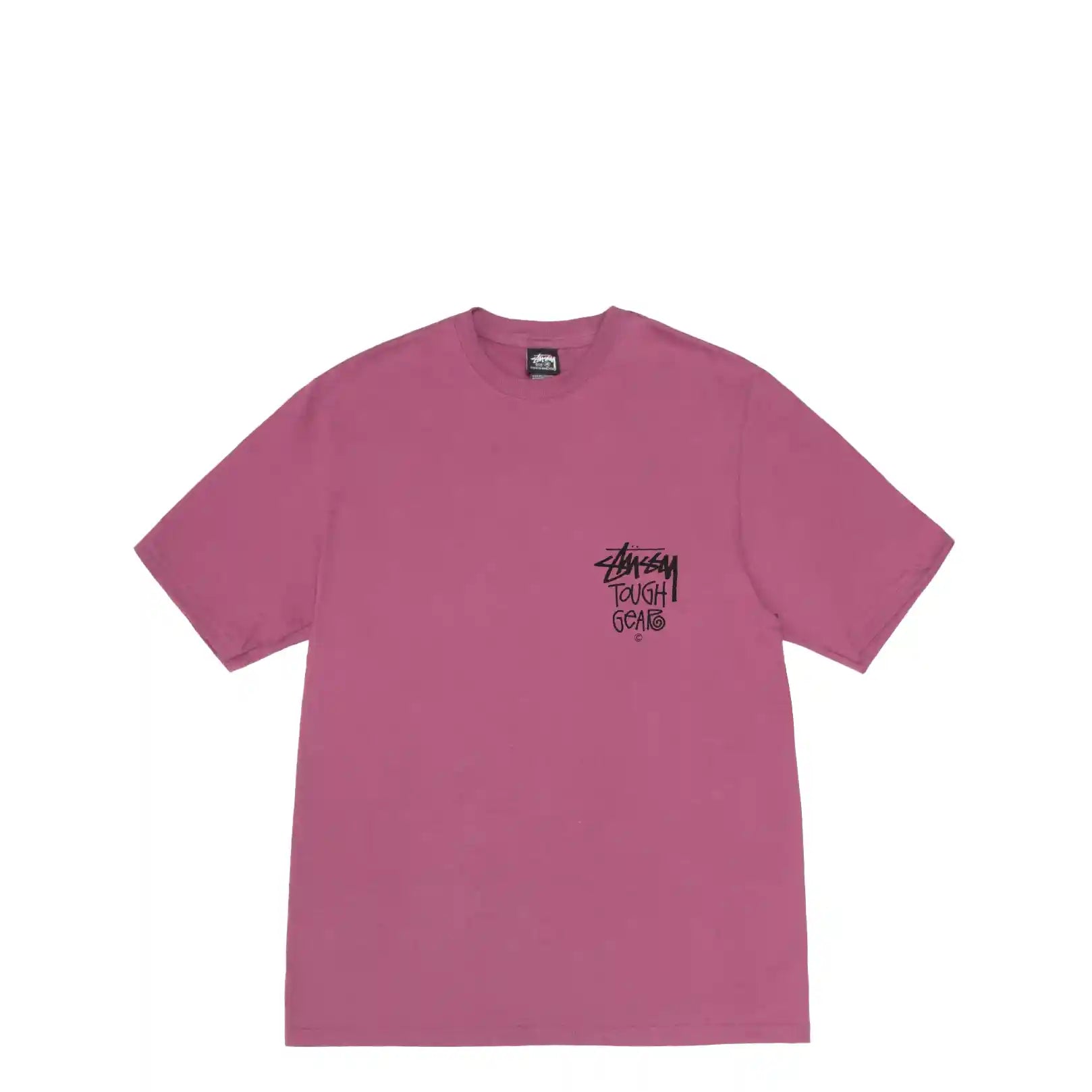 Stussy Tough Gear Tee, berry - Tiki Room Skateboards - 2