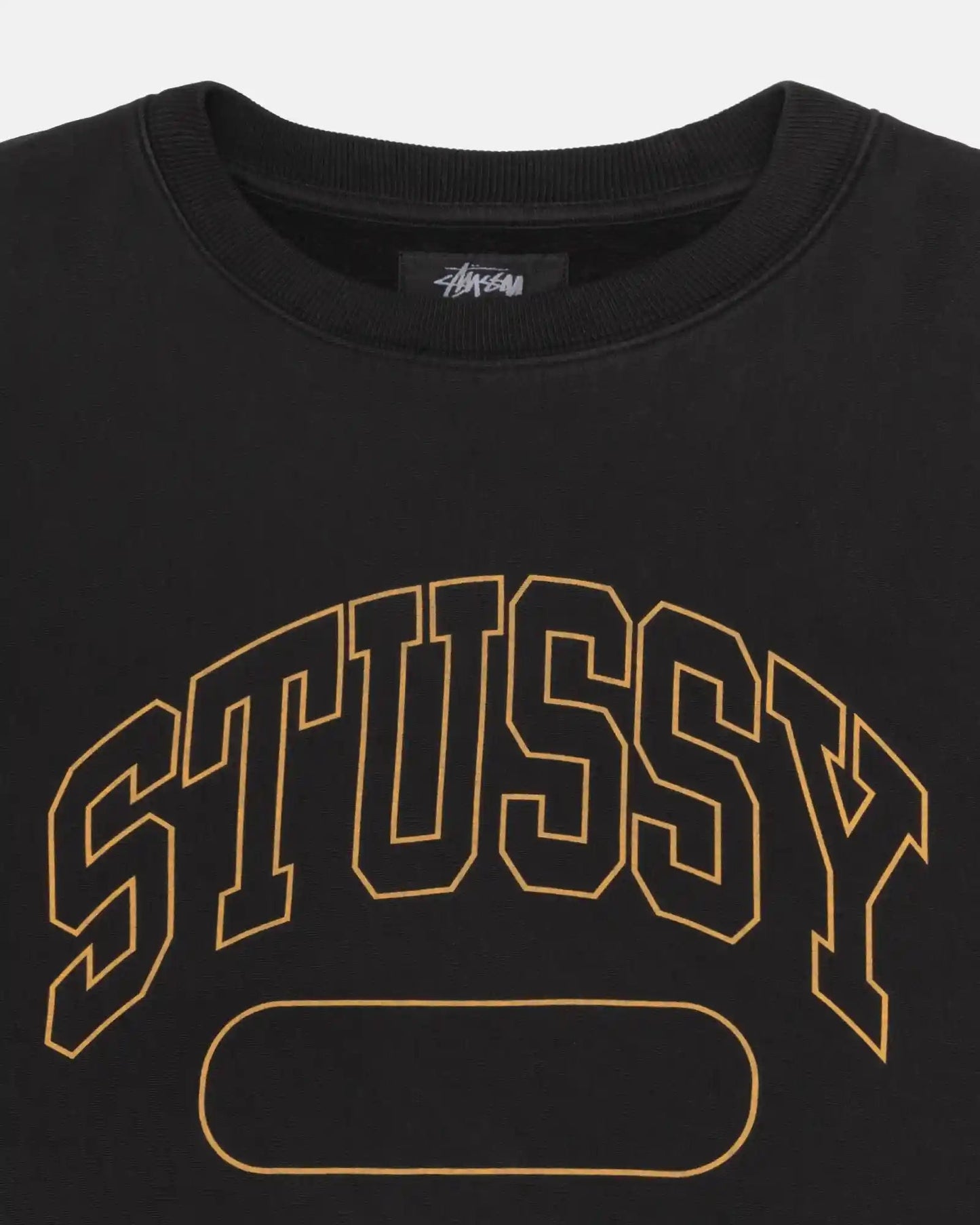 Stussy Varsity Oversized Crew, black - Tiki Room Skateboards - 2