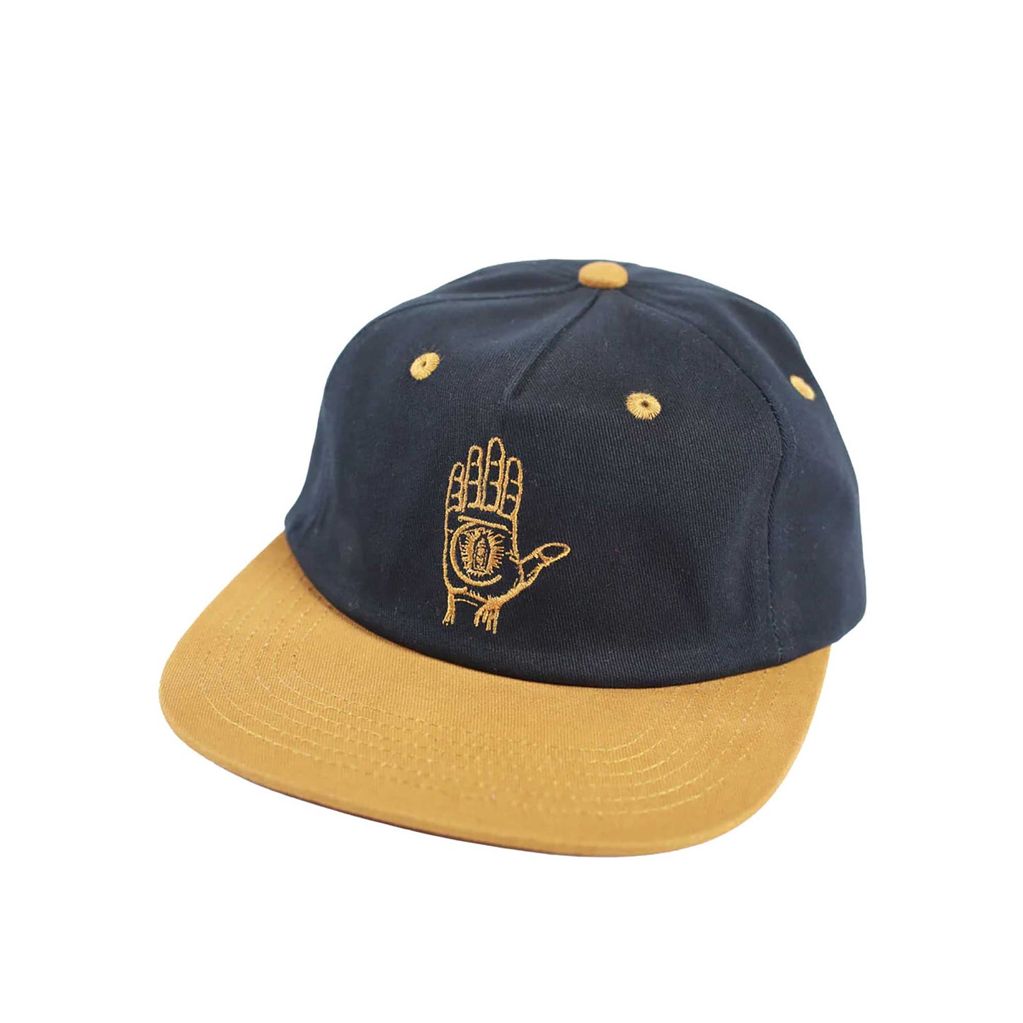 Theories Hand Of Theories Strapback, navy/gold - Tiki Room Skateboards - 1
