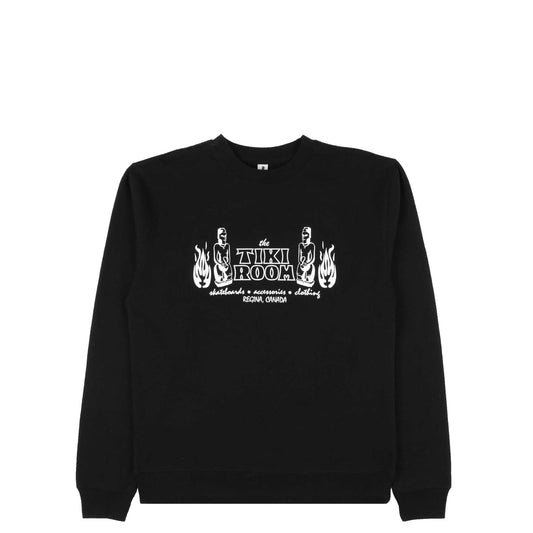 Tiki Room OG Crew Sweatshirt, black - Tiki Room Skateboards - 1