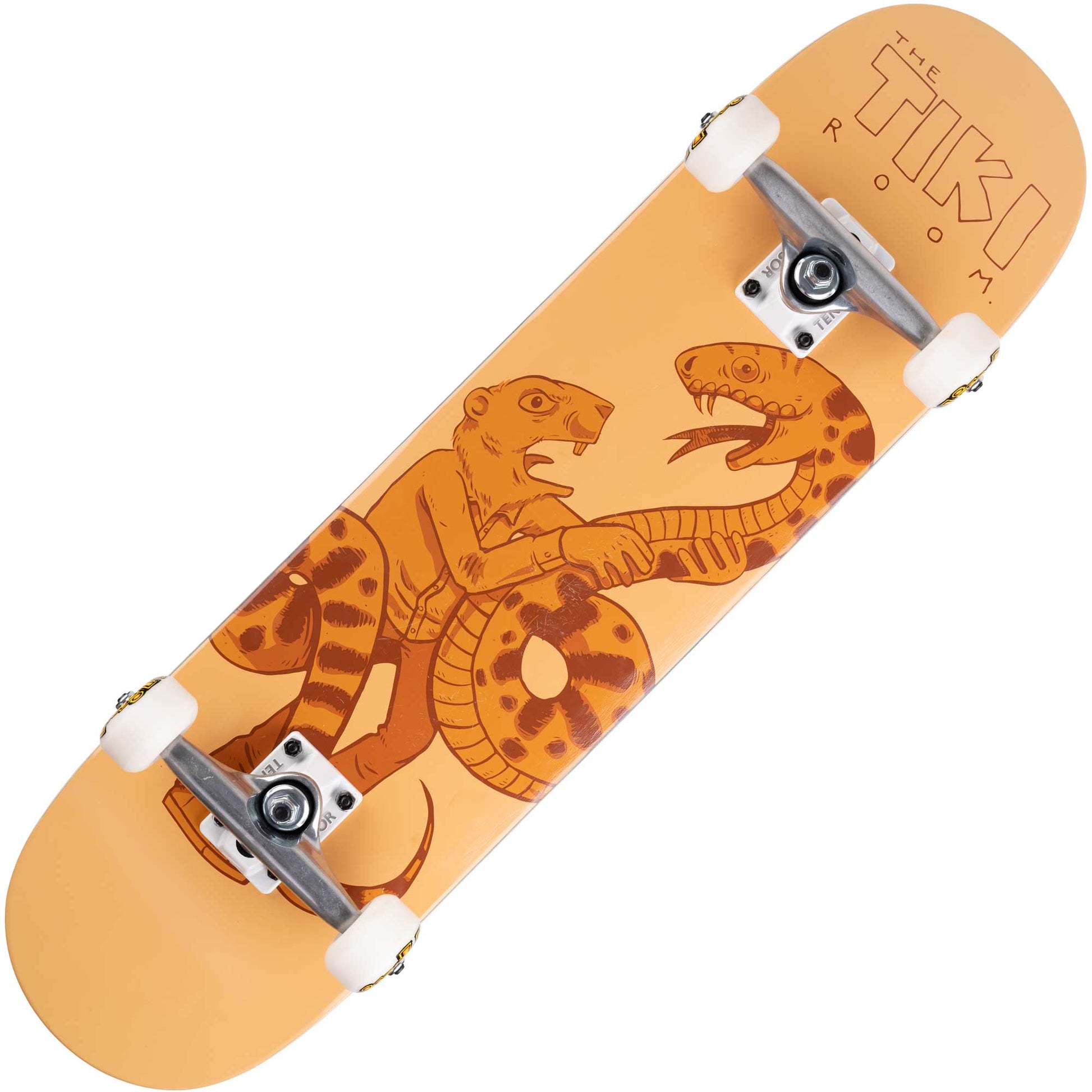 Tiki Room Snake And Gopher Reissue Complete (8.0”, orange) - Tiki Room Skateboards - 1