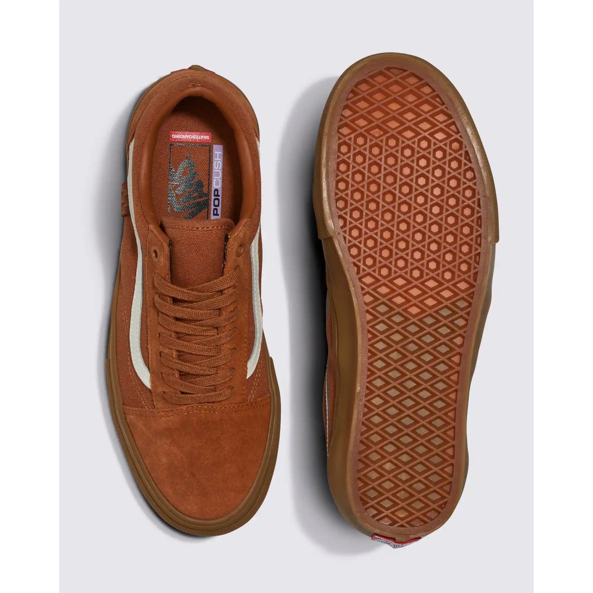 Brown suede sales vans old skool