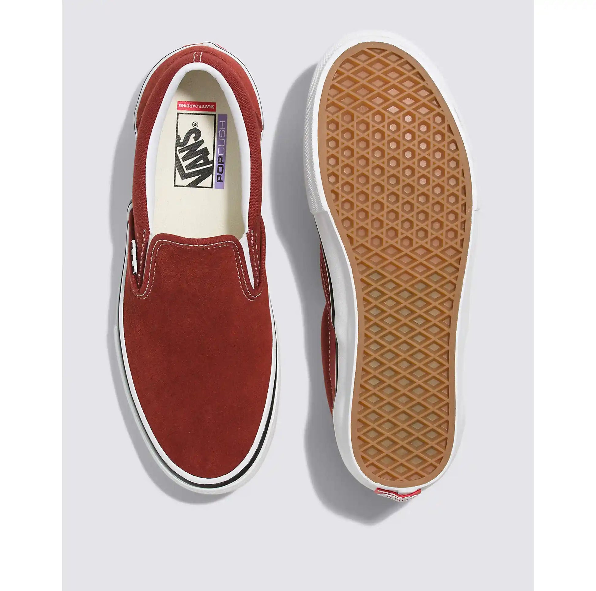 Brown and red sales vans