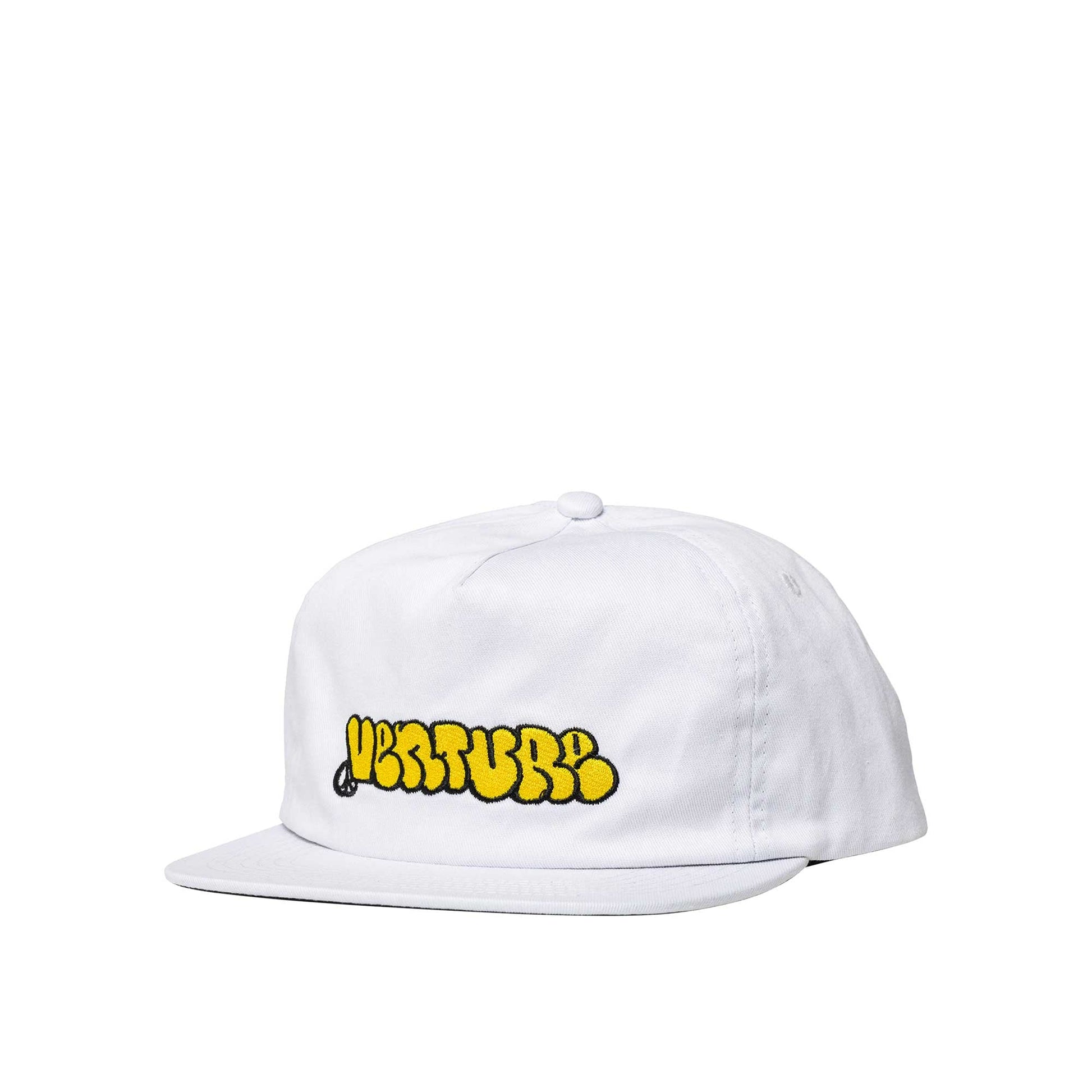 Venture Throw Snapback, white/yellow - Tiki Room Skateboards - 1