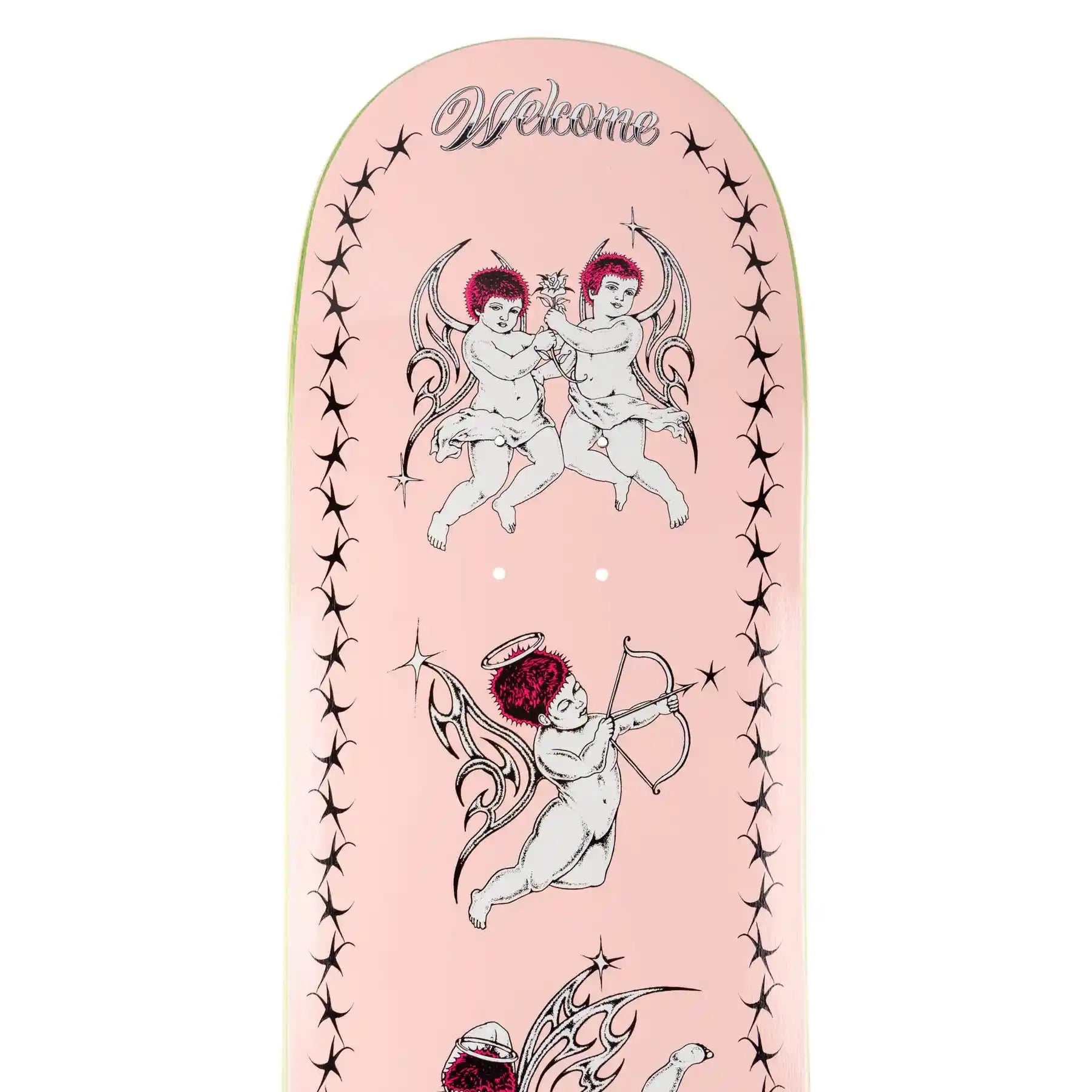 Welcome Cherubs Evan Mock Pro Model Deck (8.38"), light pink - Tiki Room Skateboards - 3