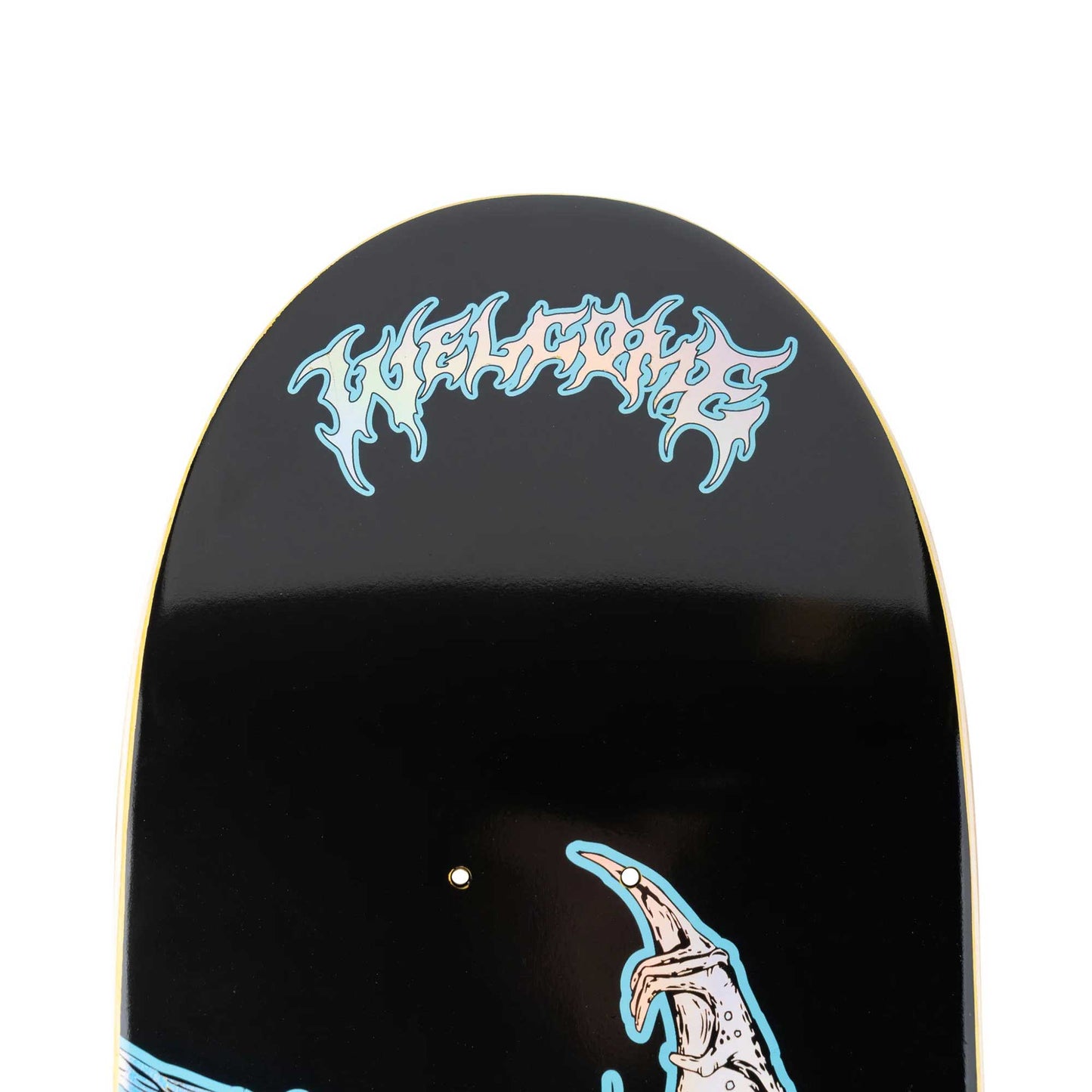 Welcome Infinitely Batty Son Of Planchette Deck, Black/Prism Foil (8.38”) - Tiki Room Skateboards - 5