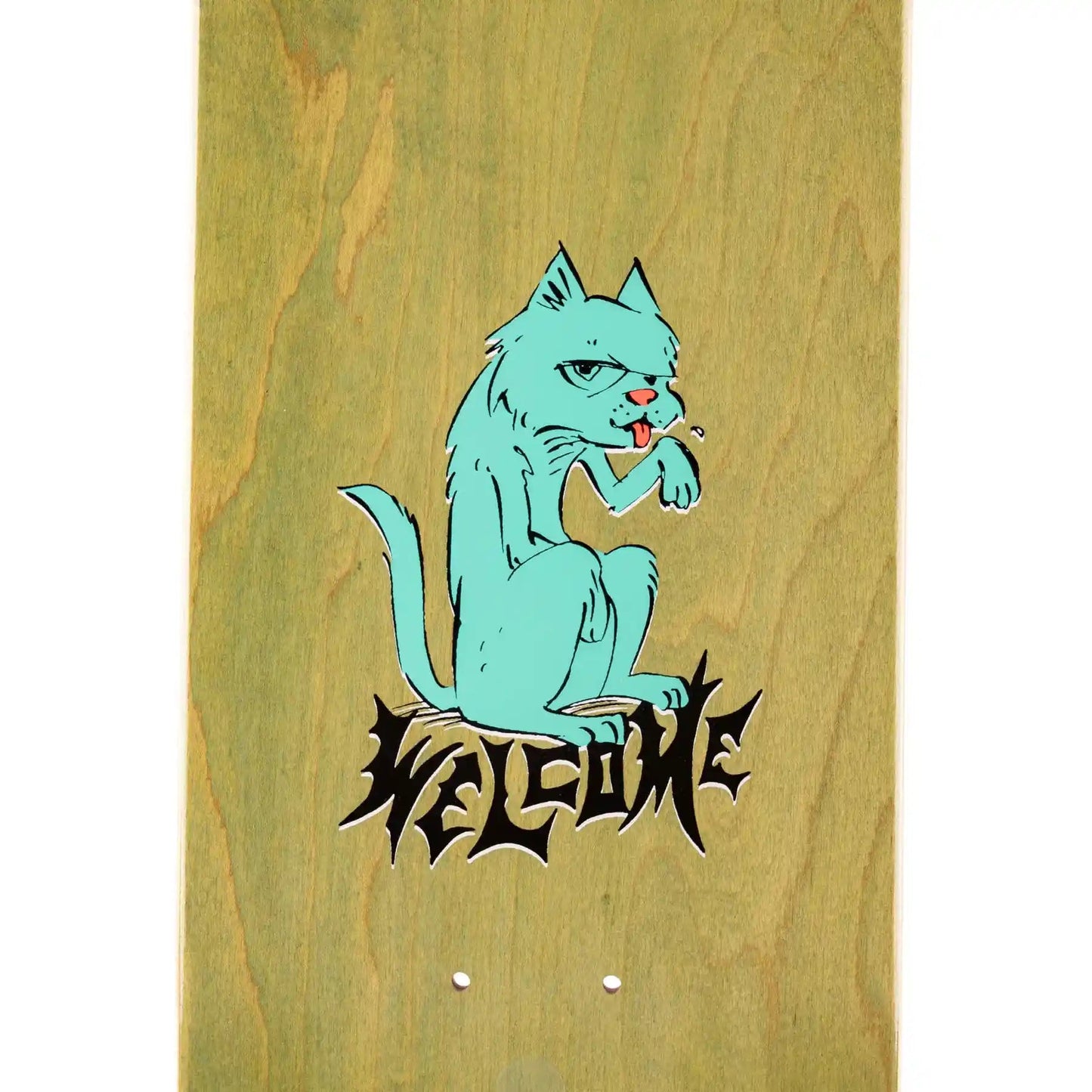 Welcome Purr Pile Nora Pro Model Deck (7.75"), purple stain - Tiki Room Skateboards - 4