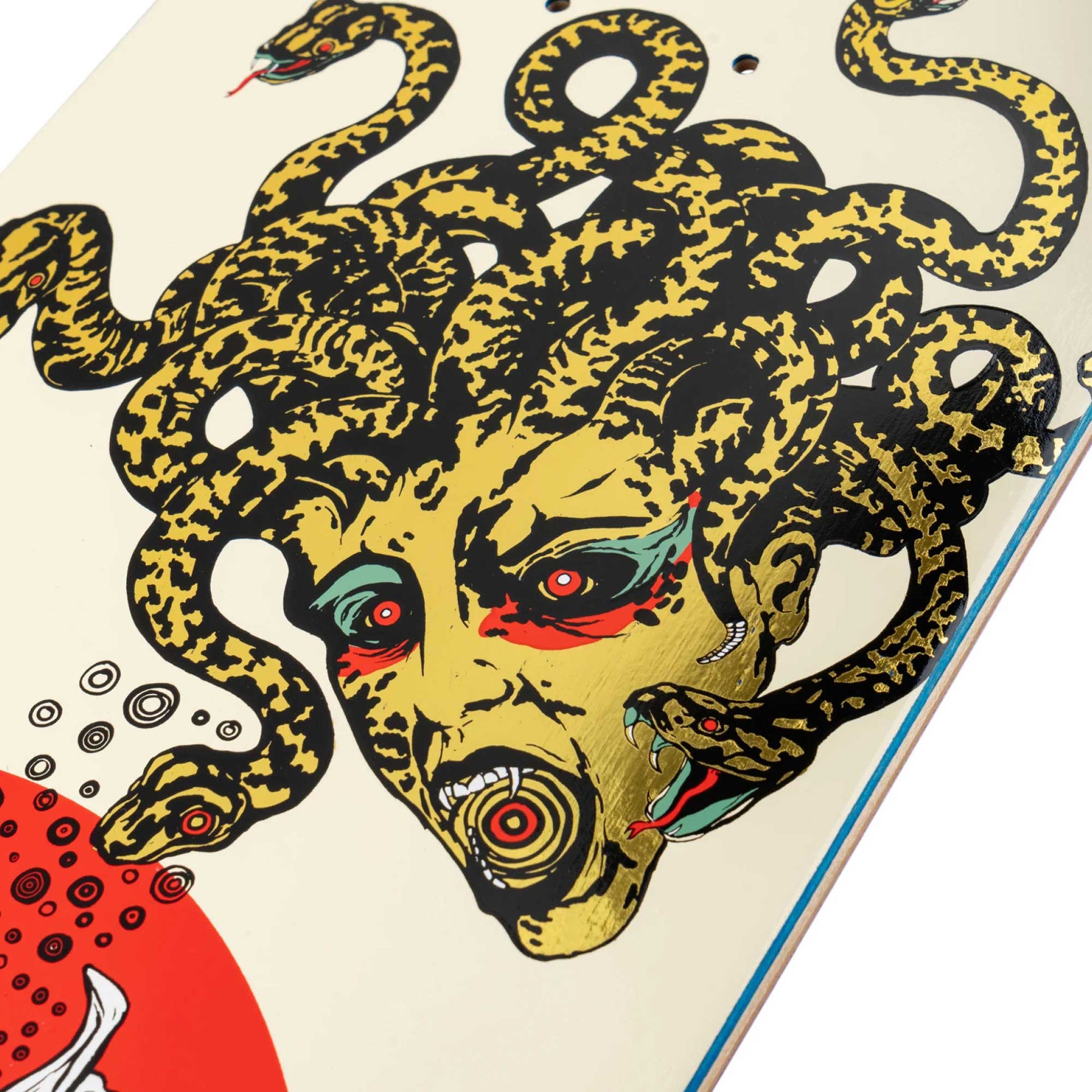 Welcome Ryan Townley Gorgon Deck, Enenra/Bone/Gold Foil (8.5”) - Tiki Room Skateboards - 2